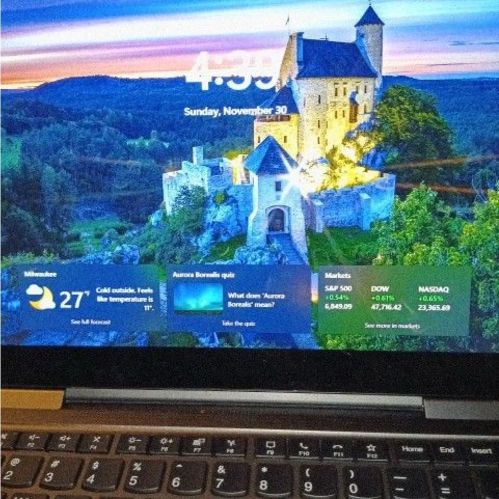 Lenovo Gray Laptop with Black Accents